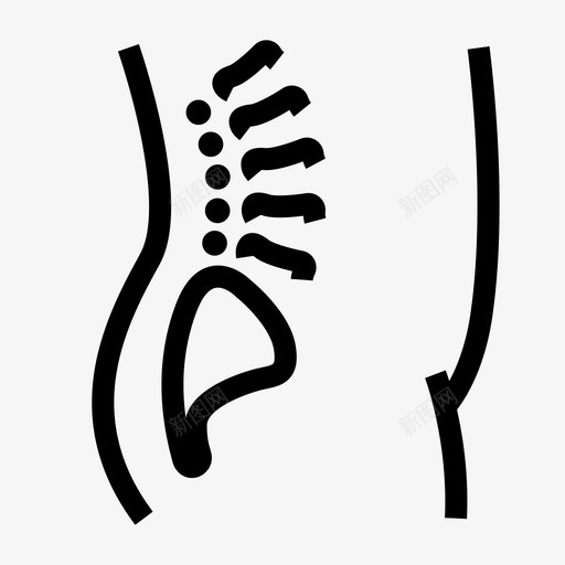 骨科脊柱医学svg_新图网 https://ixintu.com 医学专家 脊柱 骨科