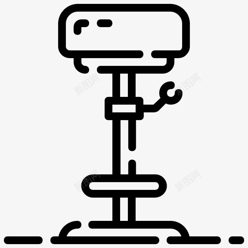 凳子家具高svg_新图网 https://ixintu.com 家具 凳子 高家具 轮廓