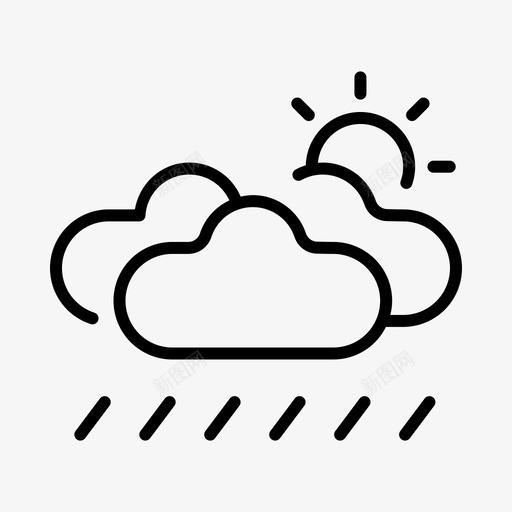 雨水生态环境svg_新图网 https://ixintu.com 雨水 生态环境 绿色 自然 天气 生态