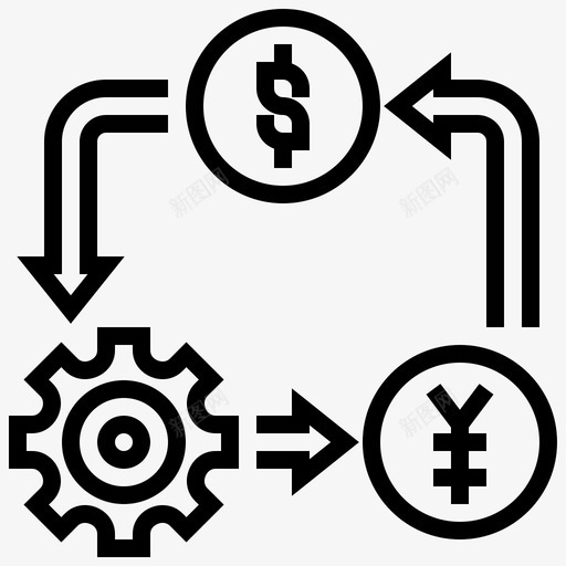 现金流货币资金svg_新图网 https://ixintu.com 现金流 货币资金 交易 数字 游牧