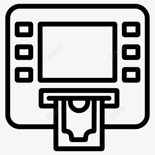 atm自动柜员机银行svg_新图网 https://ixintu.com 银行 自动 柜员机 货币 取款 理财