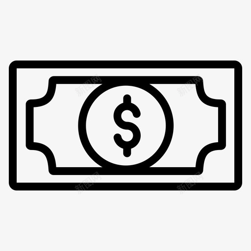 美元纸币现金基金svg_新图网 https://ixintu.com 美元 纸币 现金 基金 货币 银行 理财