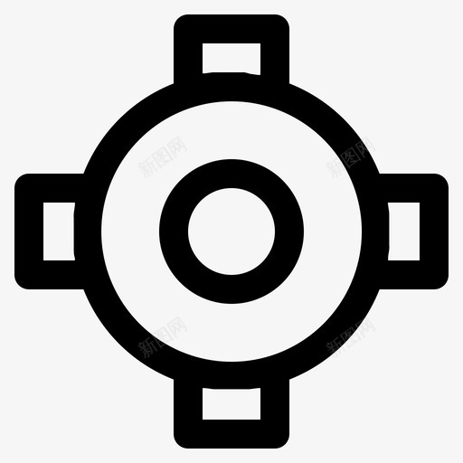 位置十字线地图svg_新图网 https://ixintu.com 地图 位置 十字 图钉 轮廓
