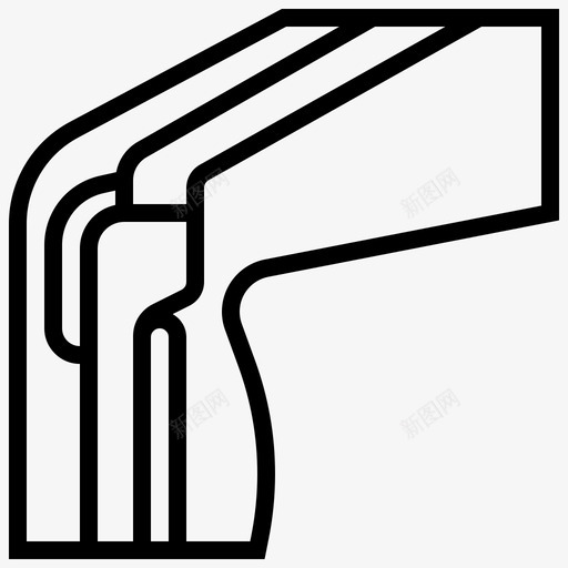 膝骨关节svg_新图网 https://ixintu.com 骨关节 韧带 人体 器官