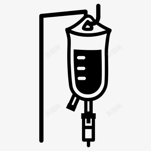 点滴液体医院svg_新图网 https://ixintu.com 点滴 液体 医院 医疗 生理盐水 治疗 疾病