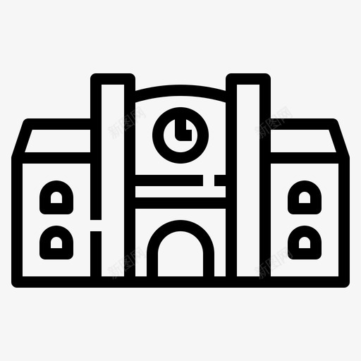 大学建筑教室svg_新图网 https://ixintu.com 大学 建筑 教室 学院 教育 教育学 学校