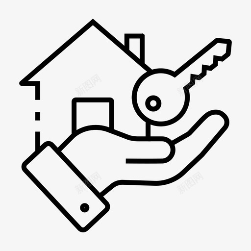 不动产财产租金svg_新图网 https://ixintu.com 不动产 财产 租金