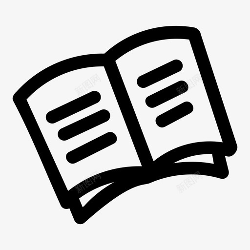 书杂志打开书svg_新图网 https://ixintu.com 看书 杂志 打开 学校