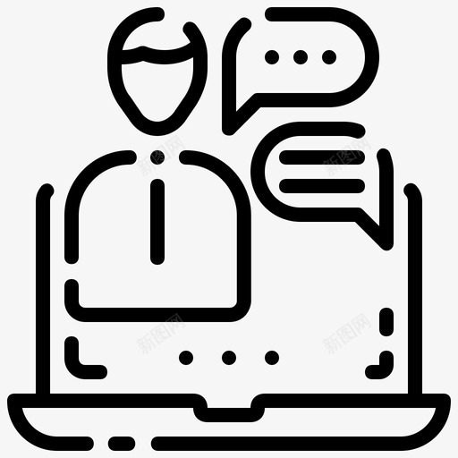 在线咨询教育学习svg_新图网 https://ixintu.com 在线咨询 学习 教育 教育学 在线学习 大纲