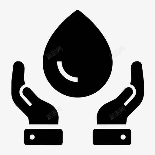 节水滴水生态svg_新图网 https://ixintu.com 节水 滴水 生态 生态环境