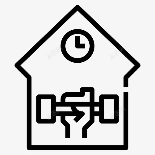 锻炼日常活动自我隔离svg_新图网 https://ixintu.com 锻炼 日常 活动 自我 隔离 呆在 呆在家 家里 社交 距离