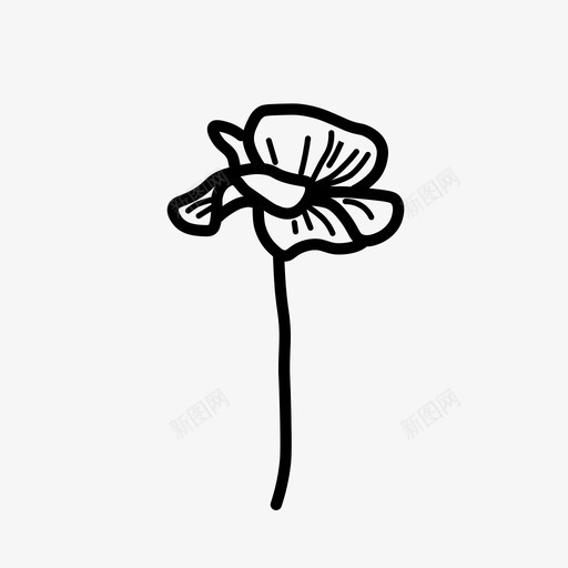 罂粟花自然svg_新图网 https://ixintu.com 植物 罂粟 自然 花瓣