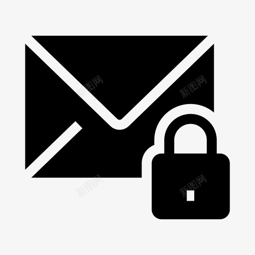 锁定邮件电子邮件消息svg_新图网 https://ixintu.com 锁定 邮件 电子邮件 消息