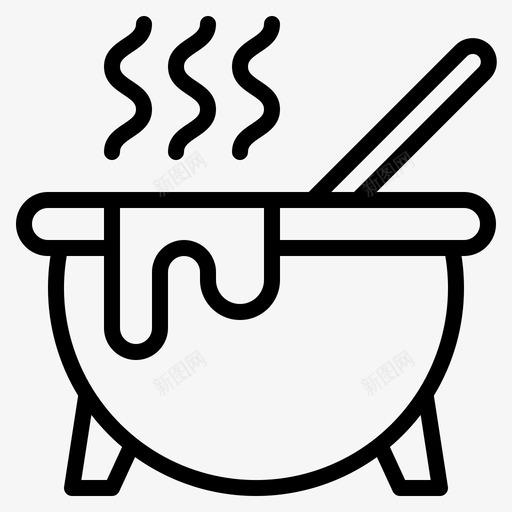 锅万圣节药水svg_新图网 https://ixintu.com 万圣节 药水 巫婆