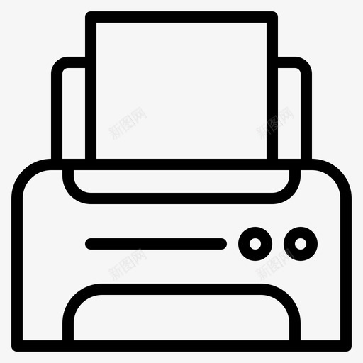 打印机传真纸张svg_新图网 https://ixintu.com 打印机 传真 传真纸 纸张 打印 办公 工具