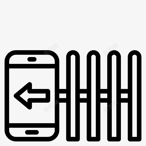 大门建筑物门svg_新图网 https://ixintu.com 大门 建筑物 入口 地标 智能家居