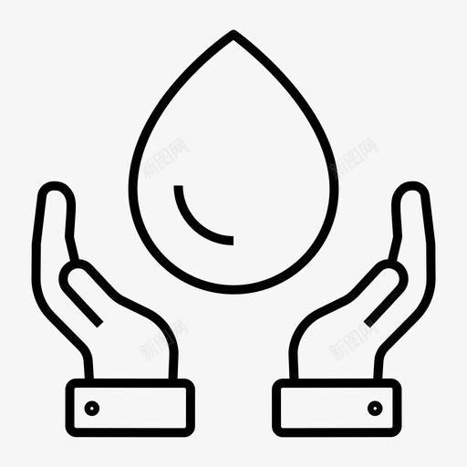 节水滴水生态svg_新图网 https://ixintu.com 节水 滴水 生态 生态环境