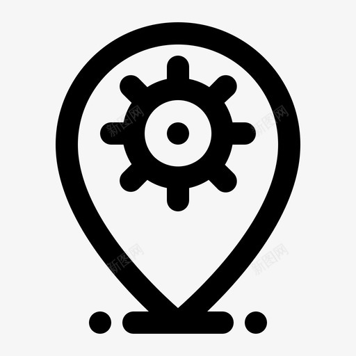 设置位置gps地图和导航svg_新图网 https://ixintu.com 位置 设置 地图 导航 首选