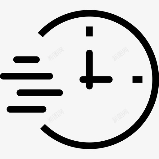 计时器商务时钟svg_新图网 https://ixintu.com 时钟 计时器 商务 线图 图标