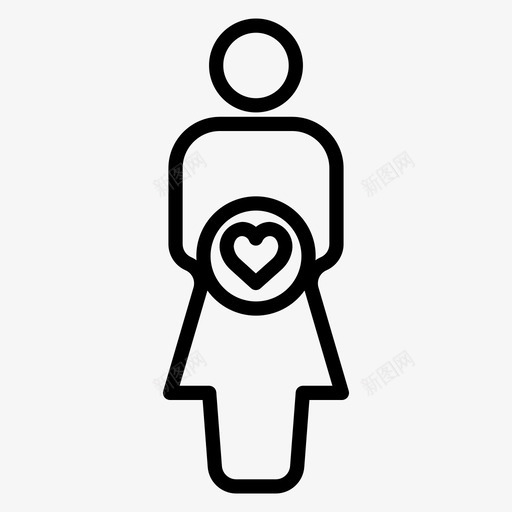 母亲产妇孕妇svg_新图网 https://ixintu.com 母亲 产妇 孕妇 妇女 女人