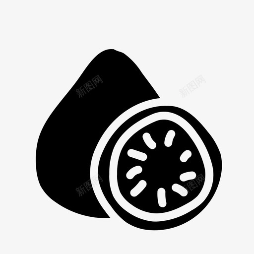 番石榴水果营养svg_新图网 https://ixintu.com 水果 番石榴 营养 美味 维生素 雕文