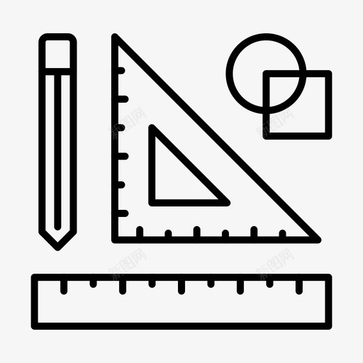 三角绘画教育svg_新图网 https://ixintu.com 三角 绘画 教育 几何 学校教育 科学