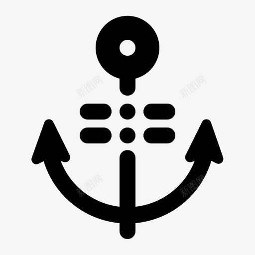 锚船锚海svg_新图网 https://ixintu.com 锚锚船 海船 夏天 雕文
