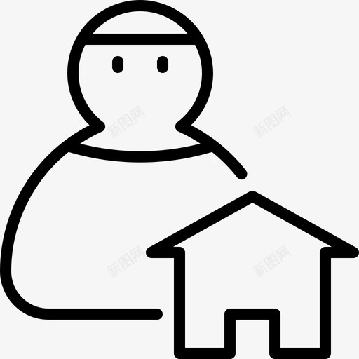 业主财产代理人住宅svg_新图网 https://ixintu.com 业主 财产 代理人 住宅 人员 用户