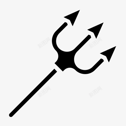 三叉戟恶魔万圣节svg_新图网 https://ixintu.com 三叉戟 恶魔 万圣节 长矛 武器
