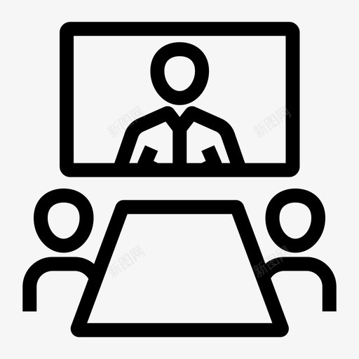 视频会议员工人力资源svg_新图网 https://ixintu.com 视频会议 员工 人力资源 工作 招聘