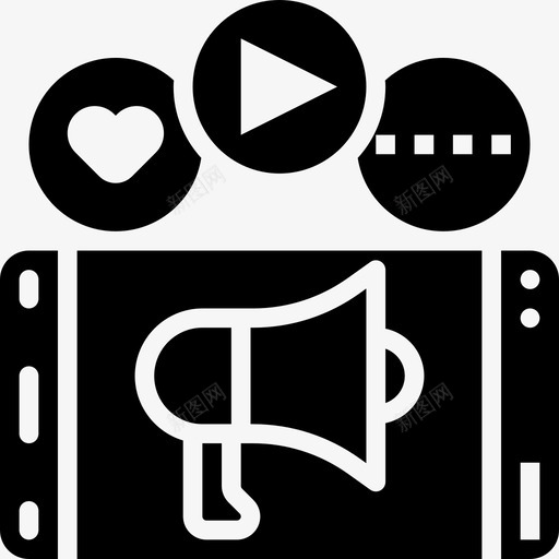 社交网络应用程序互联网svg_新图网 https://ixintu.com 社交 网络 应用程序 互联网 媒体 智能 手机 在线 营销 图示