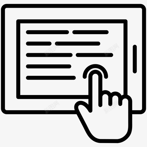 平板电脑点击掌上电脑svg_新图网 https://ixintu.com 平板电脑 点击 掌上 电脑科技 通讯