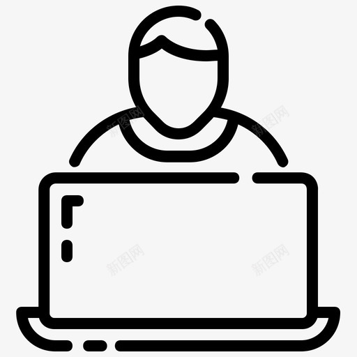 网络访问者浏览器人svg_新图网 https://ixintu.com 网络 访问者 浏览器 人网 网站 搜索引擎 优化 互联网 营销 大纲