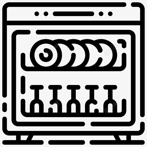 洗碗机家电家用svg_新图网 https://ixintu.com 洗碗机 家电 家用 家居 家用电器