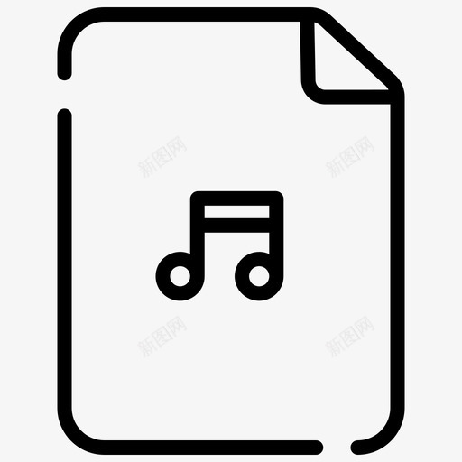 音乐文件媒体文件音符svg_新图网 https://ixintu.com 文件 音乐 媒体文件 音符 样式