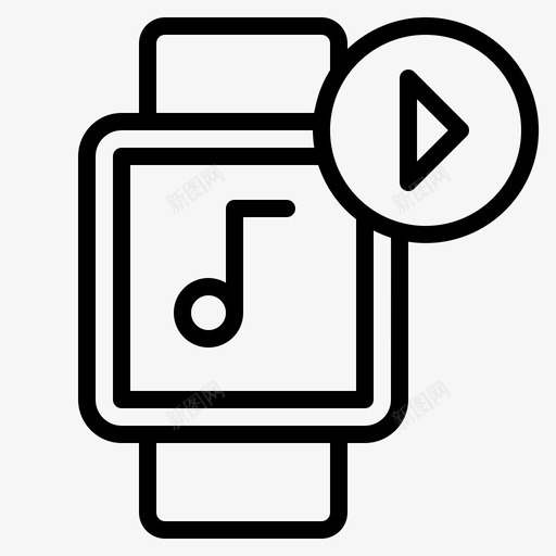 音乐科技时间svg_新图网 https://ixintu.com 手表 音乐 科技 时间 腕表 智能
