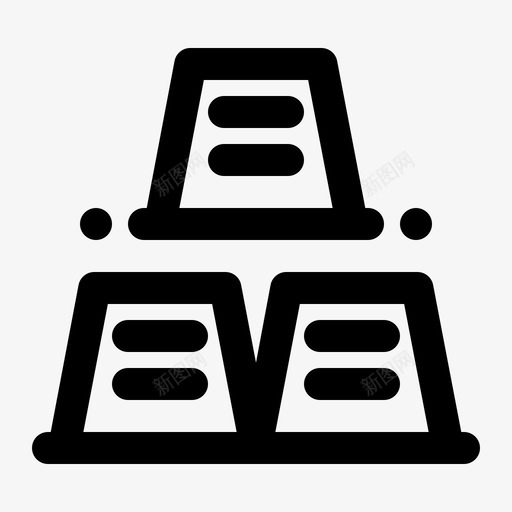 锭砖金融svg_新图网 https://ixintu.com 锭砖 金融 黄金 金条 储蓄 电子商务 概述