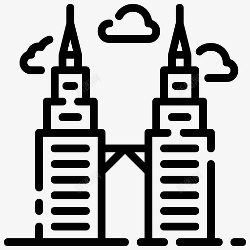 吉隆坡地标马来西亚svg_新图网 https://ixintu.com 旅游 吉隆坡 坡地 马来西亚