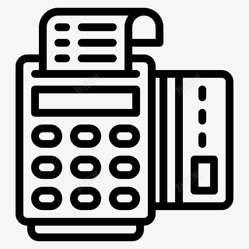 票据信用卡机器svg_新图网 https://ixintu.com 票据 信用卡 机器 付款 收据 商业 购物