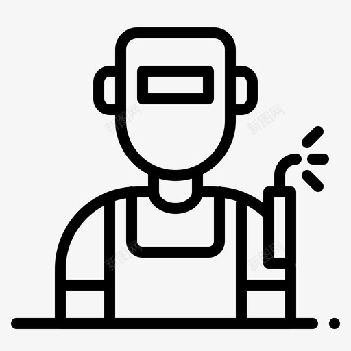 焊工化身工厂svg_新图网 https://ixintu.com 化身 焊工 工厂 焊接 焊接工 工人 职业 职业化
