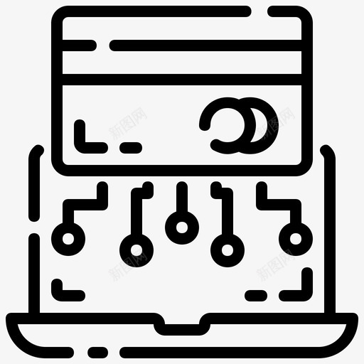 网上支付电脑信用卡svg_新图网 https://ixintu.com 网上支付 电脑 信用卡 货币