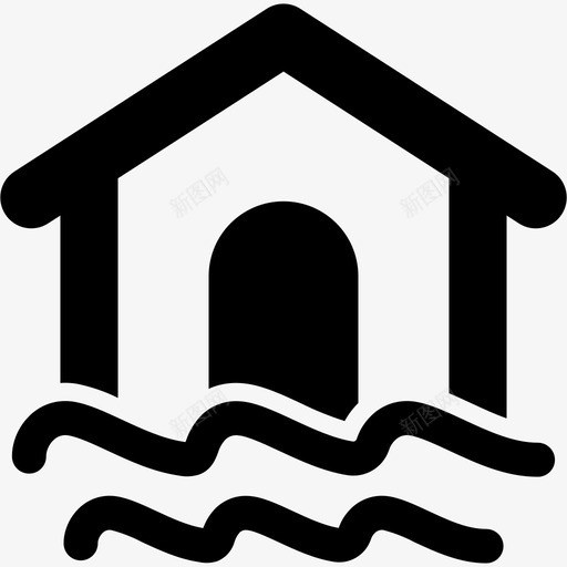 家庭水灾家庭保险水灾svg_新图网 https://ixintu.com 家庭 水灾 保险