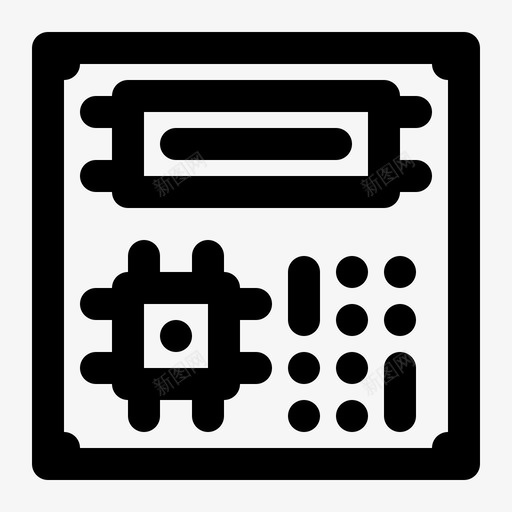 主板电路板硬件svg_新图网 https://ixintu.com 主板 电路板 硬件 电脑 设备