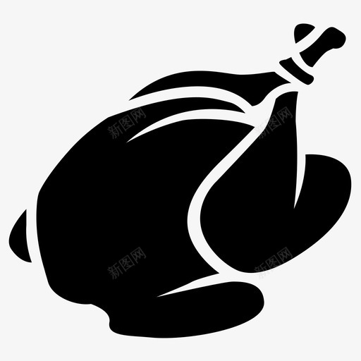 火鸡鸟鸡svg_新图网 https://ixintu.com 火鸡 鸟鸡 家禽 烤肉