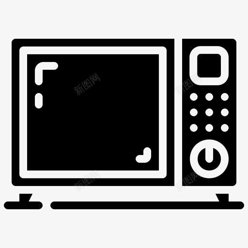 微波炉家电家用svg_新图网 https://ixintu.com 家用 家电 微波炉 家居 雕文