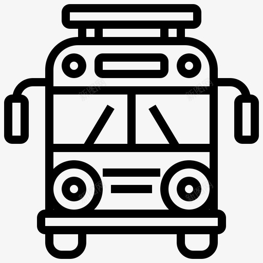 书包公交车公共svg_新图网 https://ixintu.com 书包 公交车 公共 学生 交通 幼儿园