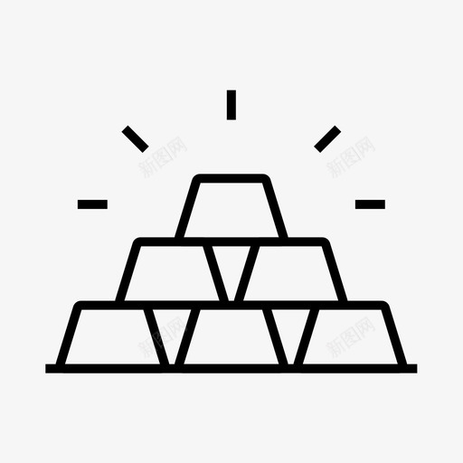 金条市场货币svg_新图网 https://ixintu.com 金条 市场 货币 股票 交易 股票市场