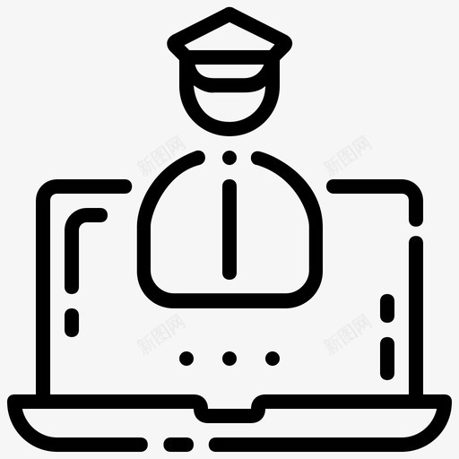 反网络犯罪警察安全svg_新图网 https://ixintu.com 网络 犯罪 安全 警察 防病毒 互联网 第卷