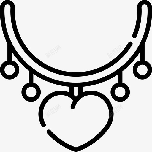 项链珠宝情人节svg_新图网 https://ixintu.com 情人节 项链 珠宝 爱情