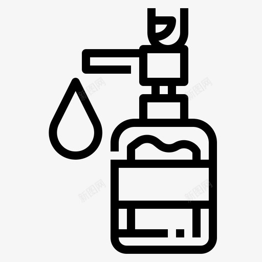 肥皂手泵svg_新图网 https://ixintu.com 肥皂 手泵 分配器 洗洗